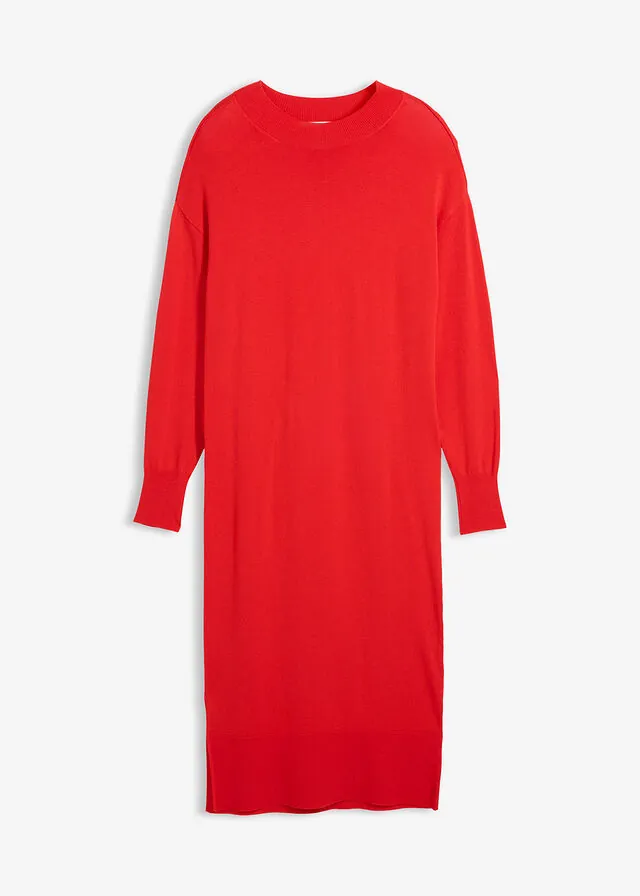 Vestido midi holgado de mezcla de viscosa