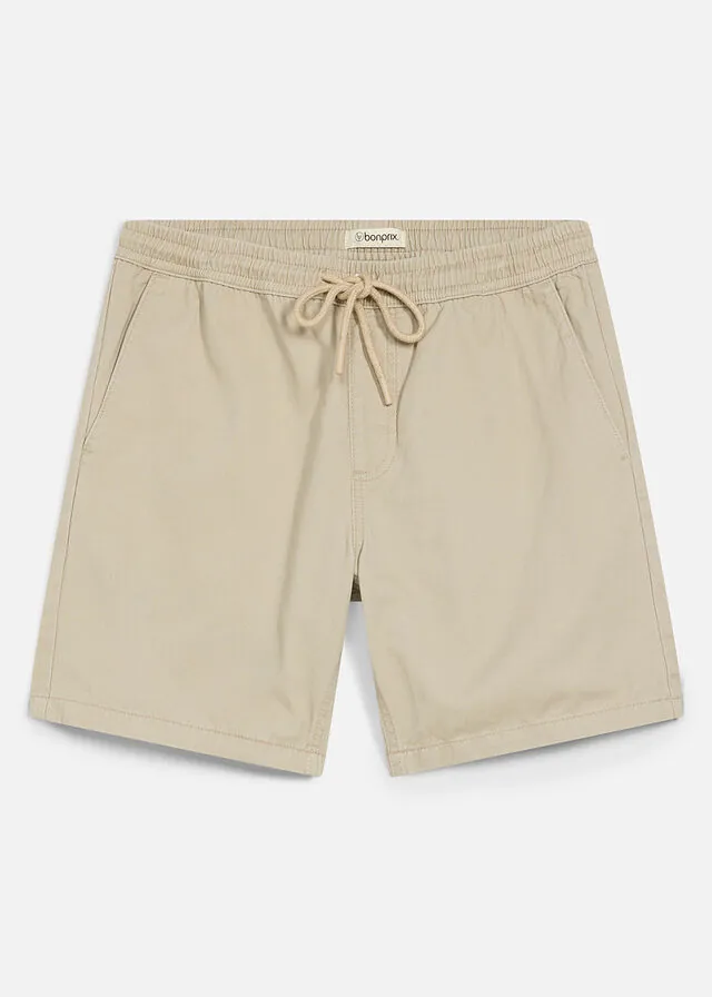 Pantalón corto con cinturilla elástica y corte relajado