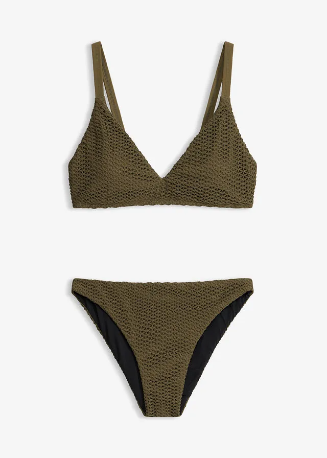 Bikini tipo bustier de ganchillo (2 piezas)