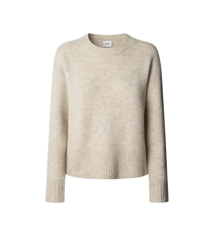 Pepe Jeans para mujer. PL7000031 Jersey Cecil beige (L), Casual, Acrílico