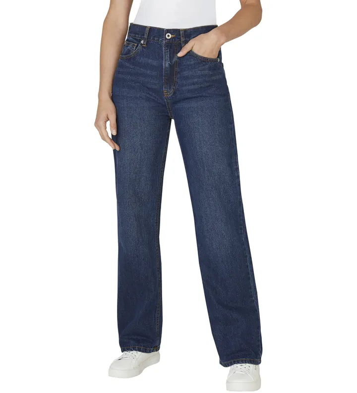 Pepe Jeans para mujer. PL2050676S0 Jeans Straight Robyn azul (24/30), Casual, Algodón, Denim