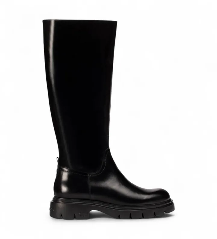 Wonders para mujer. A-4305 Botas de Piel Bones 04 negro (36), 1 a 3cm, Cremallera, Casual
