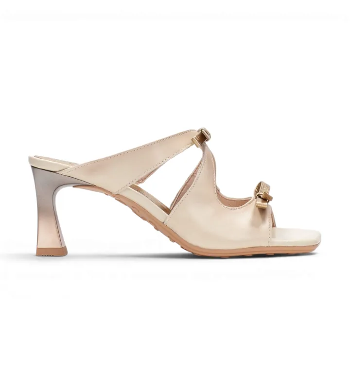 Hispanitas para mujer. BHV264701 Sandalias Rosa beige (36), Piel, 5 a 8cm, Ninguno, Casual
