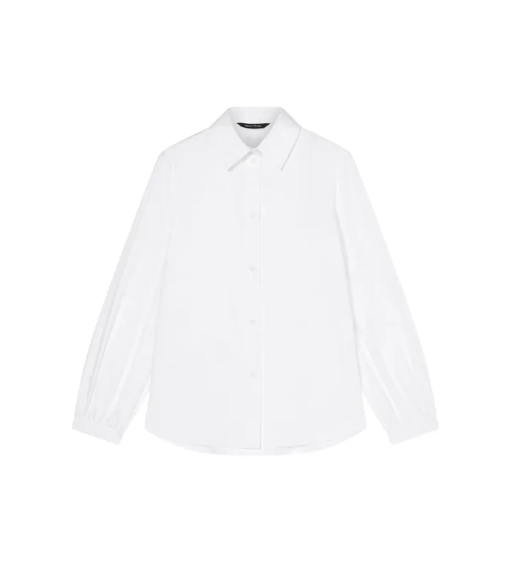 A|X Armani Exchange para mujer. XW001755AF12812U0002 Camisa Extragrande blanco (L), Casual, Algodón, Manga larga