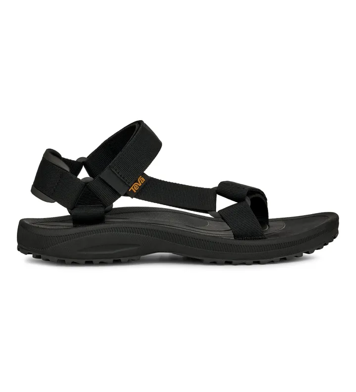 Teva para hombre. 1017419 Sandalia Winsted Negro (44.5), Tela, Plano, Casual, Beachwear