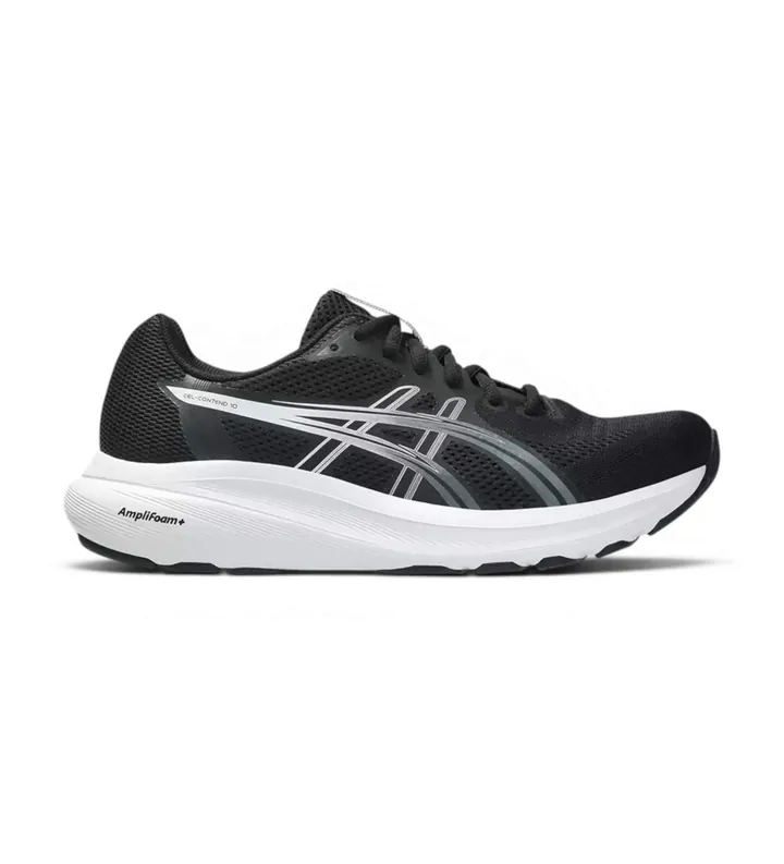 Asics para mujer. 1012C013 Zapatillas Gel Contend 10 negro (37.5), Plano, Cordones, Casual, Deportivo, Multideporte, Mesh