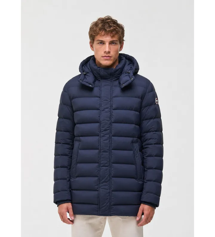 Colmar para hombre. 12000001-4ZP Plumífero con aberturas laterales marino (48), Casual, Poliamida