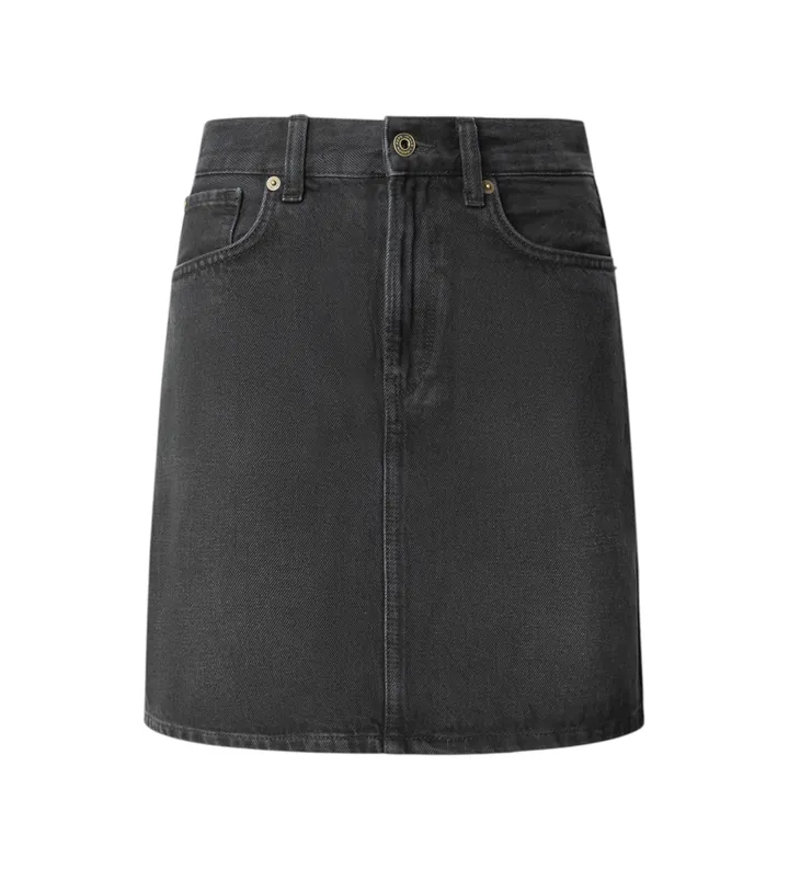 Pepe Jeans para mujer. PL90112449F0 Falda Mini Hw negro (M), Casual, Algodón