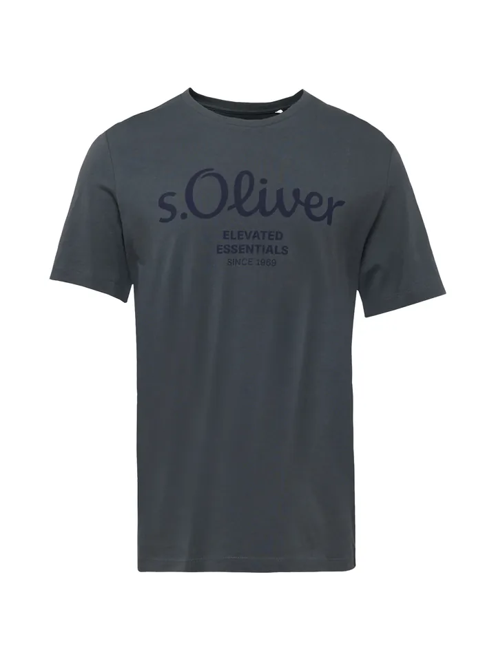 s.Oliver Camiseta antracita / negro