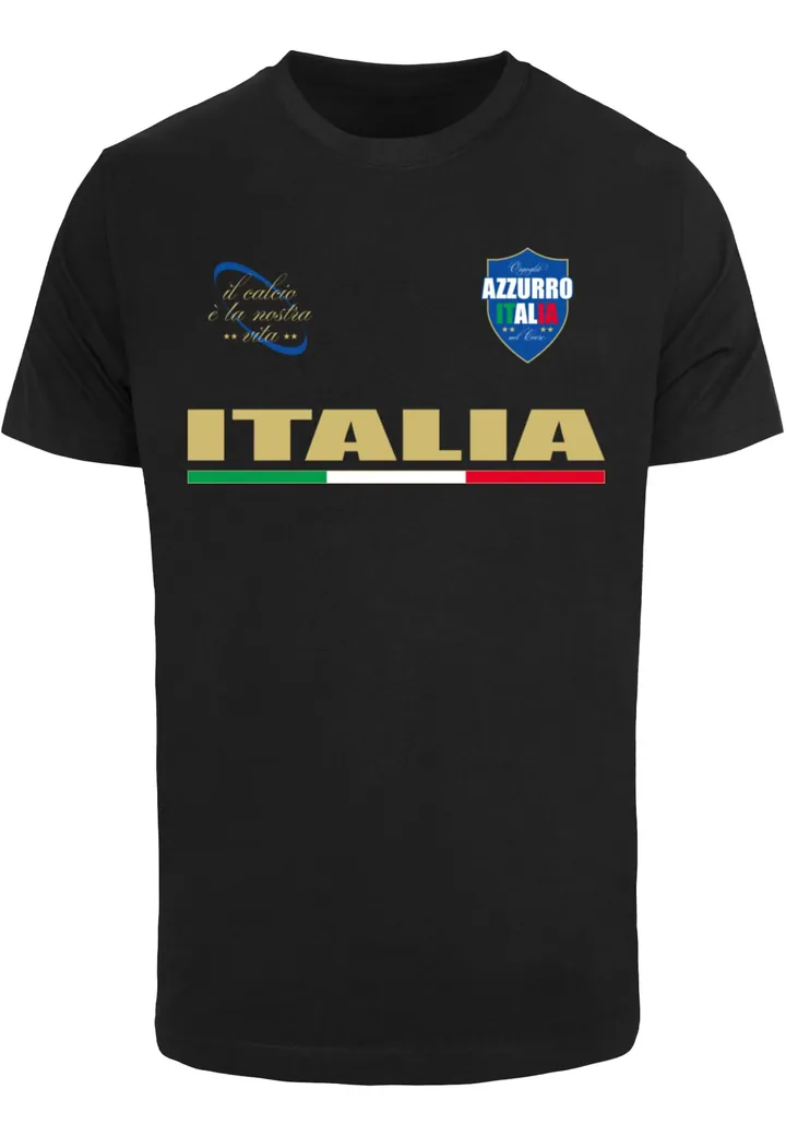 Mister Tee Camiseta 'Italia'  mostaza / verde / rojo fuego / negro