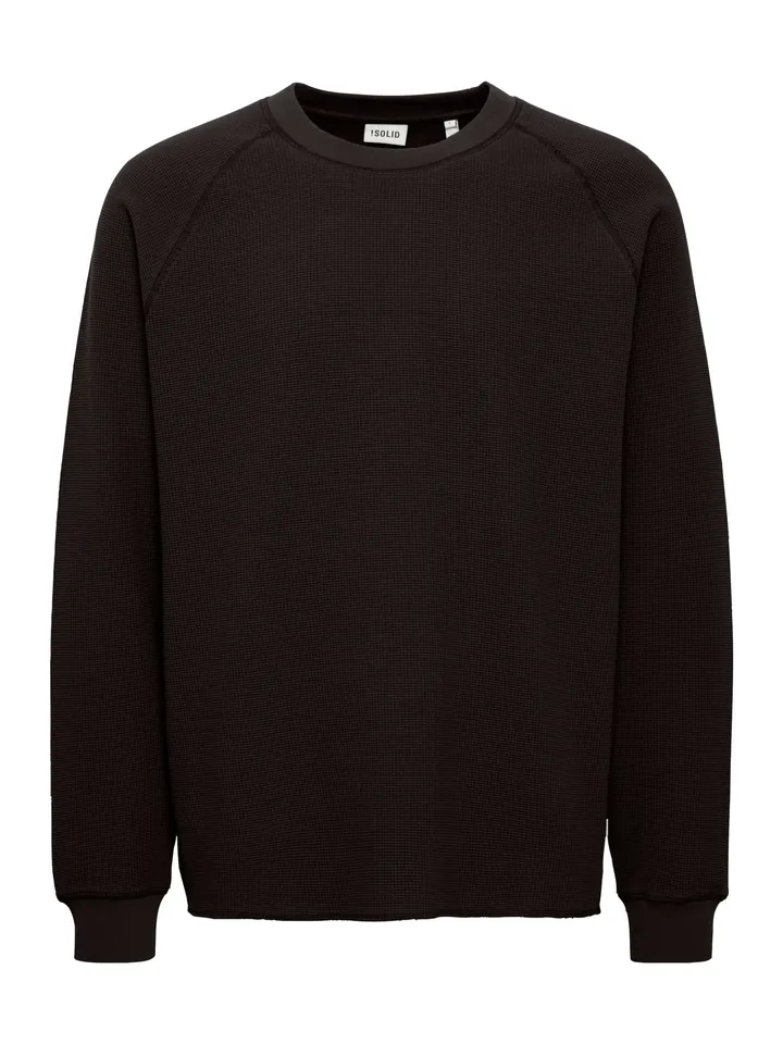 !Solid Sudadera negro