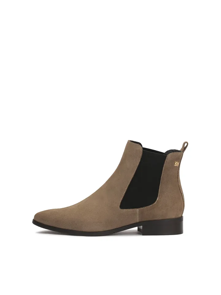 Kazar Botas Chelsea taupe / negro