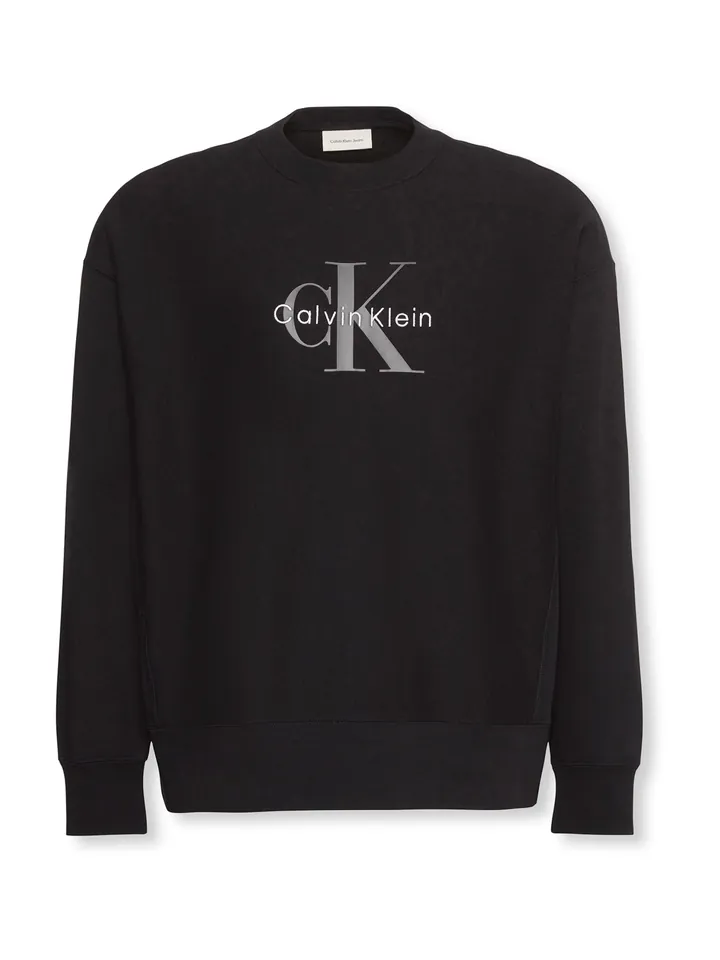 Calvin Klein Jeans Sudadera  mostaza / negro / blanco