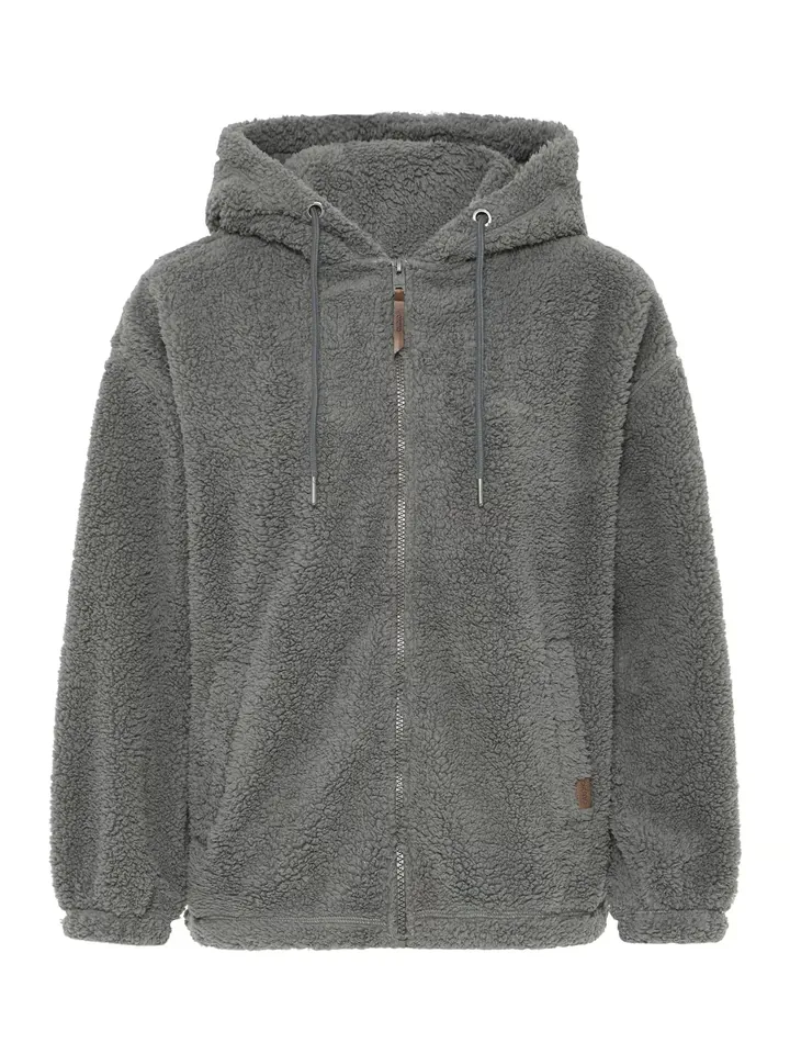 Oxmo Sudadera con cremallera ' OXBERINA '  gris