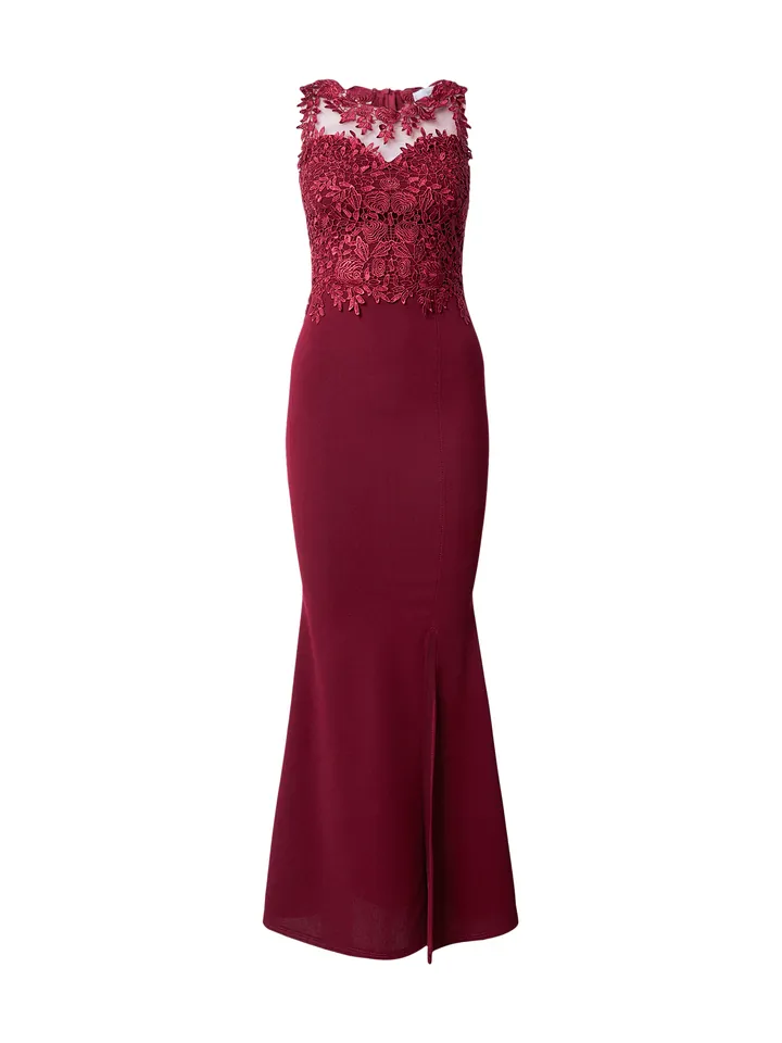 WAL G. Vestido de noche 'STANI'  merlot
