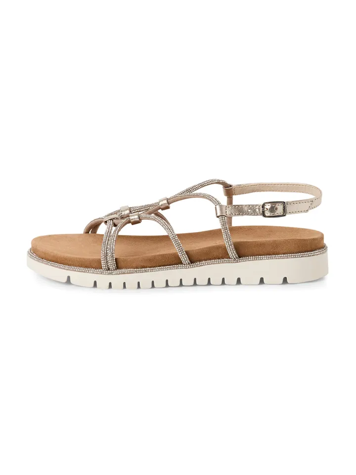 Tamaris Sandalias champán / plata