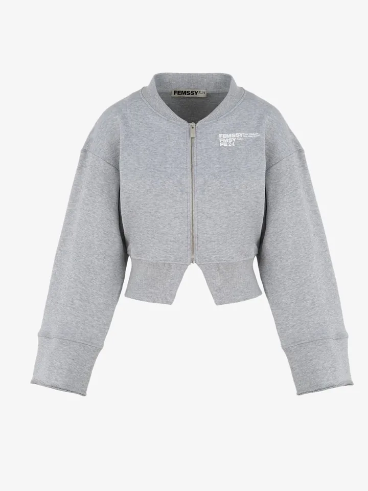 FEMSSY Sudadera  gris