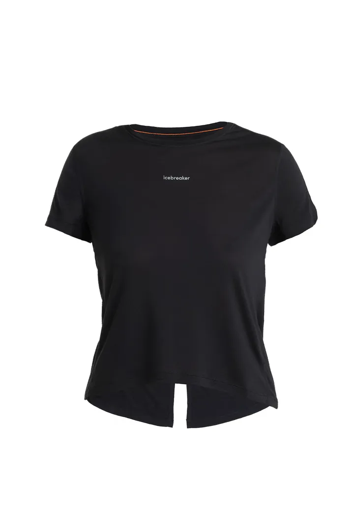 ICEBREAKER Camiseta funcional 'Cool-Lite Speed'  negro / blanco