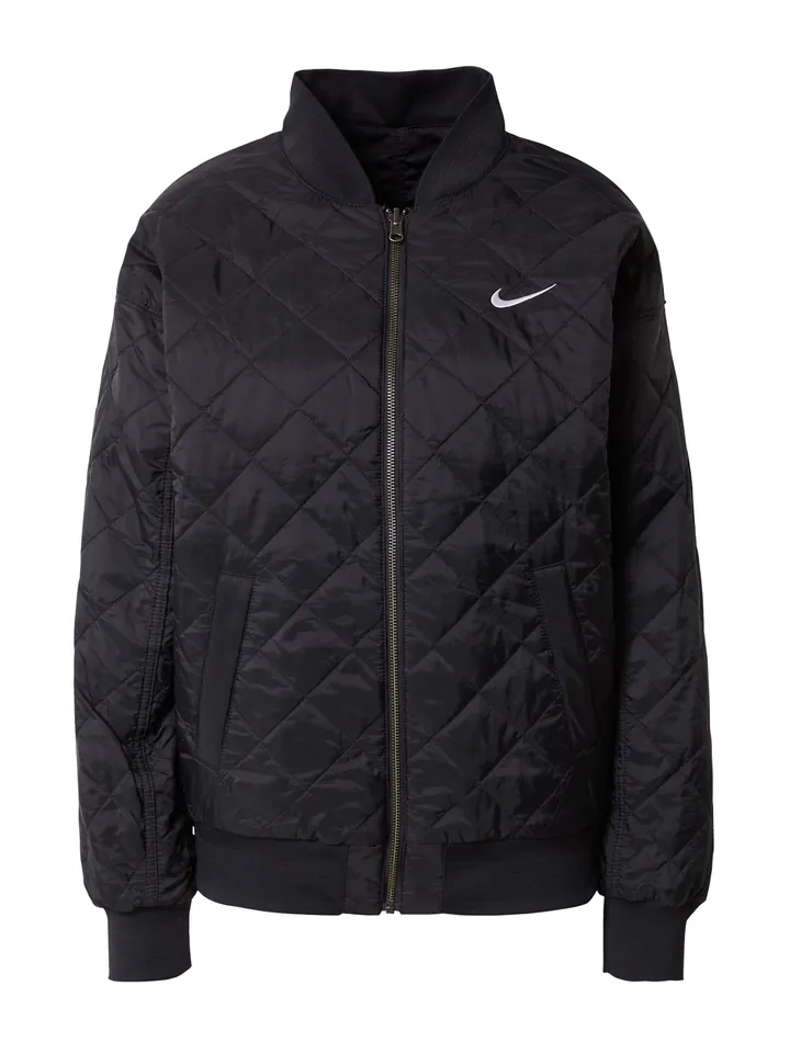 Nike Sportswear Chaqueta de entretiempo negro / blanco