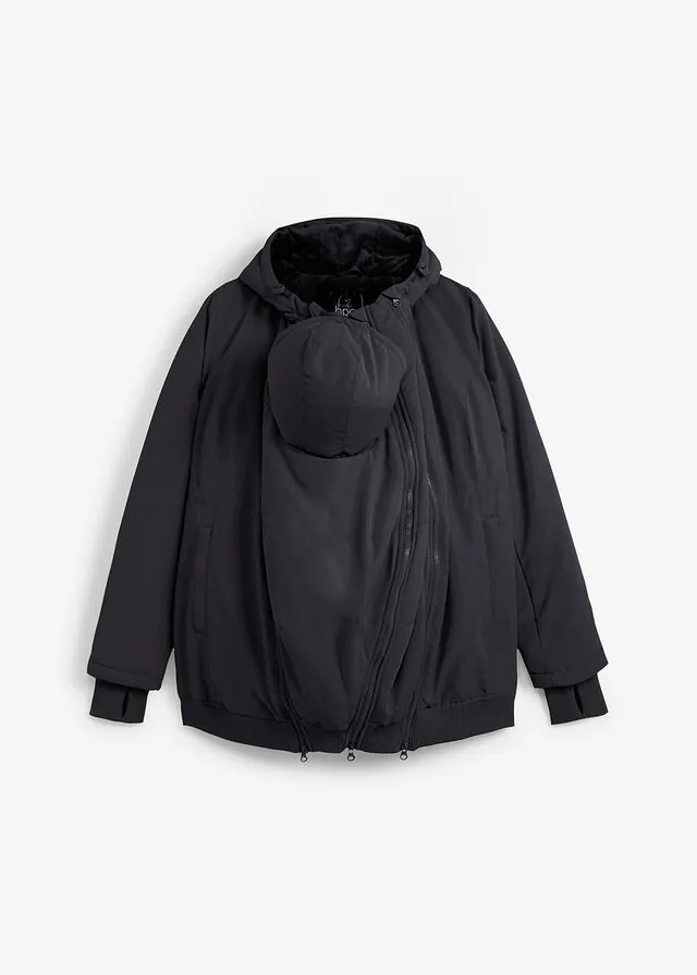 Chaqueta premamá y de porteo, 3 en 1, con dos insertos