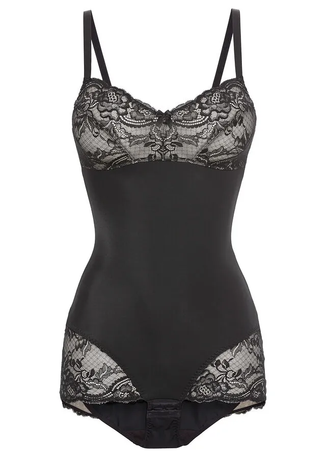 Body adornado con efecto moldeador medio