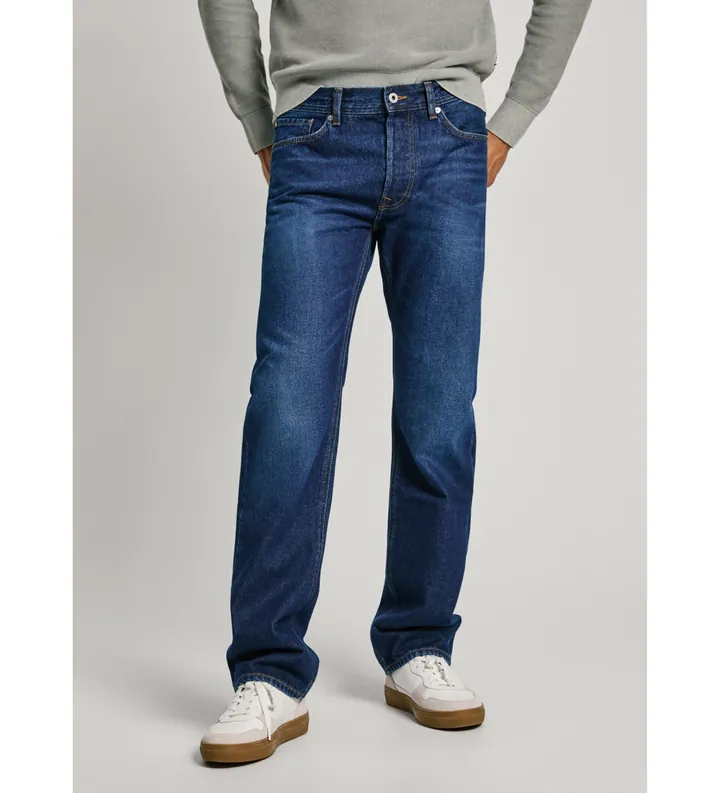 Pepe Jeans para hombre. PM207704CU5 Jeans Loose azul (30/32), Casual, Algodón, Denim, Sostenible