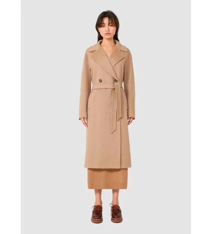 Weekend Max Mara para mujer. 2525016072600 Abrigo Cascia beige (40), Marrón, Casual, Lana