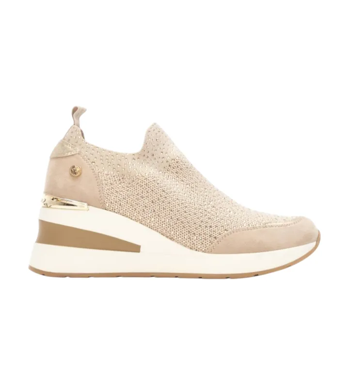 Xti para mujer. 14438503-BEIGE Zapatillas 144385 beige (36), 5 a 8cm, Ninguno, Casual, Sintético