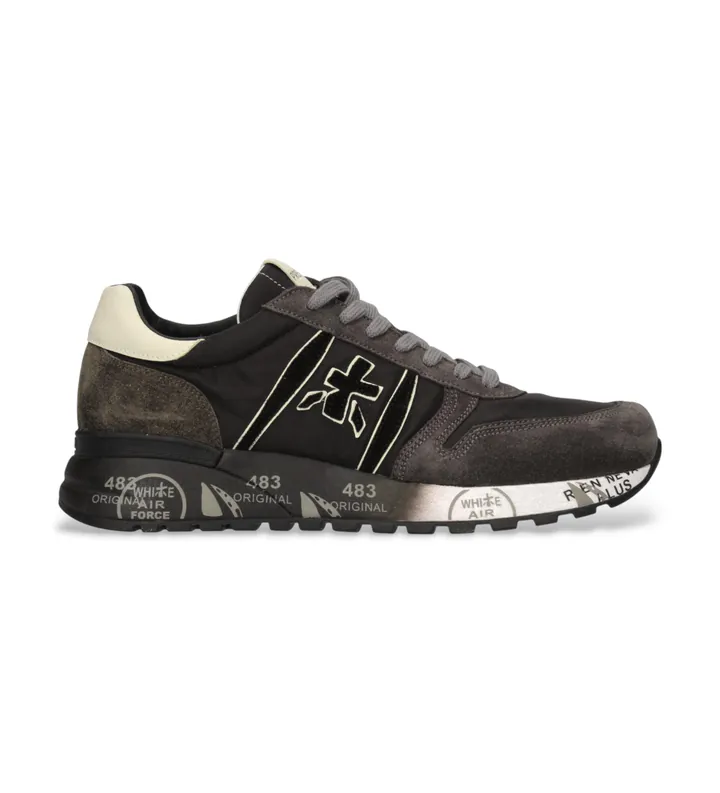 Premiata para hombre. LANDER Zapatillas Lander marrón (41), Plano, Cordones, Casual