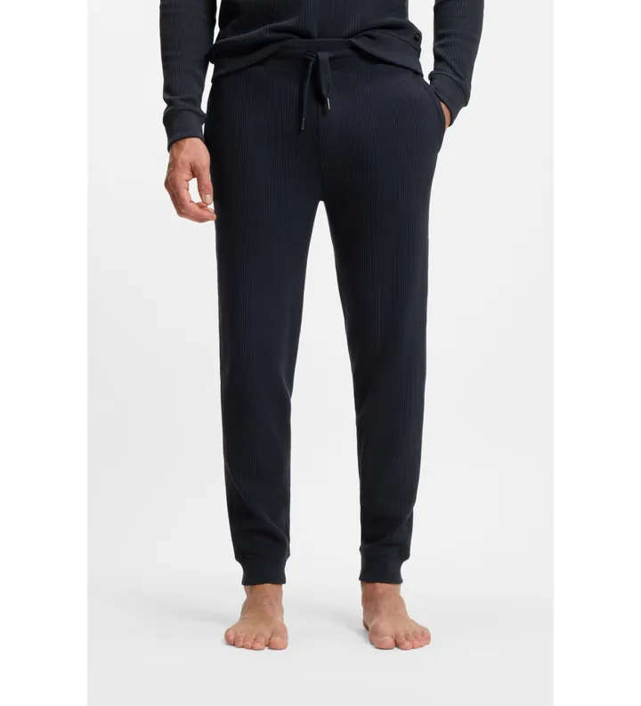 BOSS para hombre. 50540577 Pantalón Structure marino (L), Homewear, Algodón