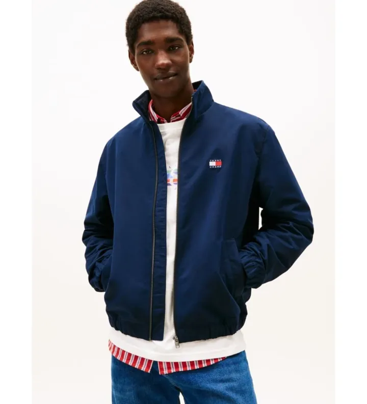 Tommy Jeans para hombre. DM0DM22720 Cazadora Bobby marino (L), Casual, Poliéster