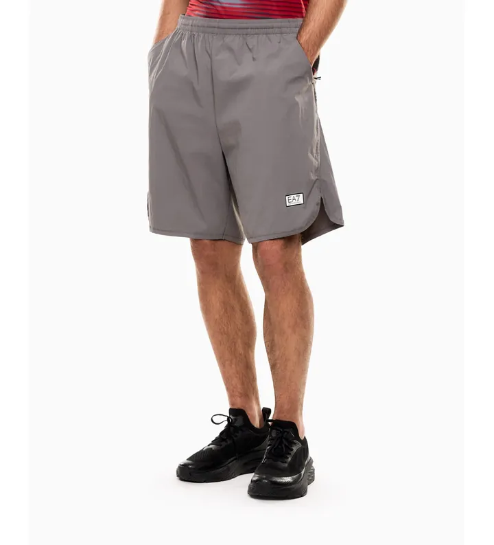 EA7 para hombre. 7M001378_AF21306 Pantalones cortos Ventus7 M gris (L), Blanco, Deportivo, Sintético, Sportswear, Multideporte, Poliamida