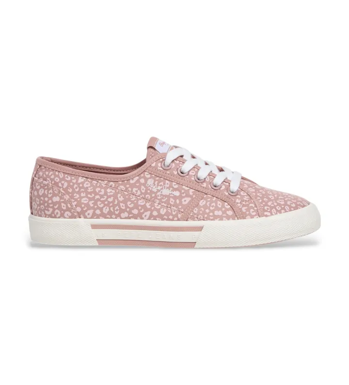 Pepe Jeans para mujer. PLS300021 Zapatillas Brady Fresh beige (36), Plano, Cordones, Casual
