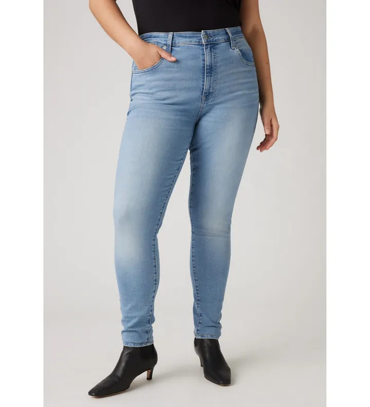 Levi's para mujer. 18882-0601 Jeans 721 High Rise Skinny azul (28/28), Casual, Algodón, Denim