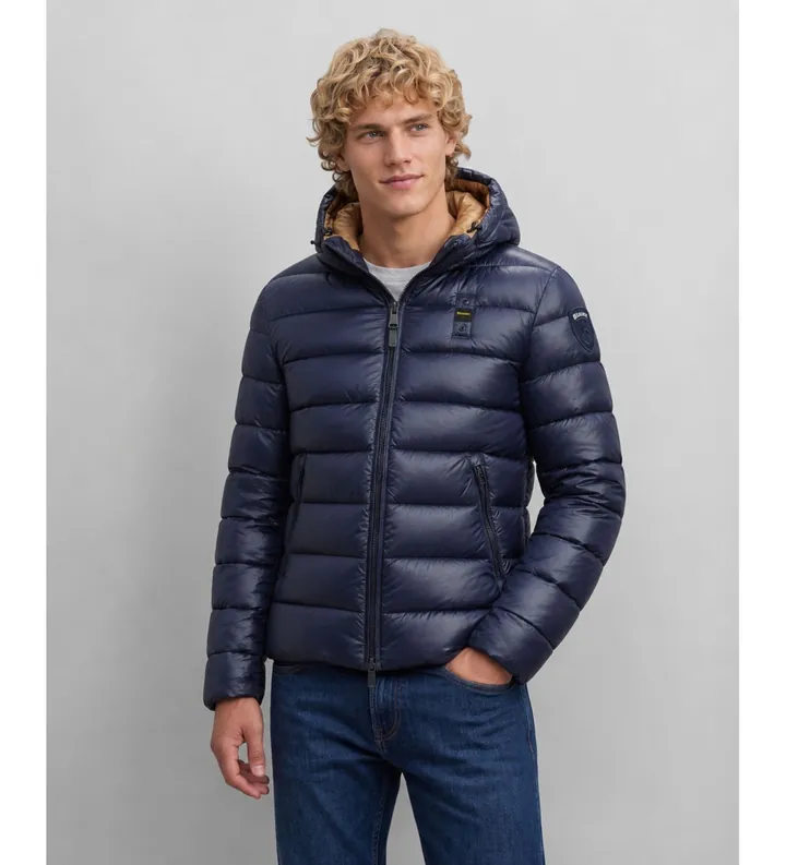 Blauer para hombre. 26WBLUC02054 Chaqueta acolchada Eco Adams marino (3XL), Casual, Poliamida
