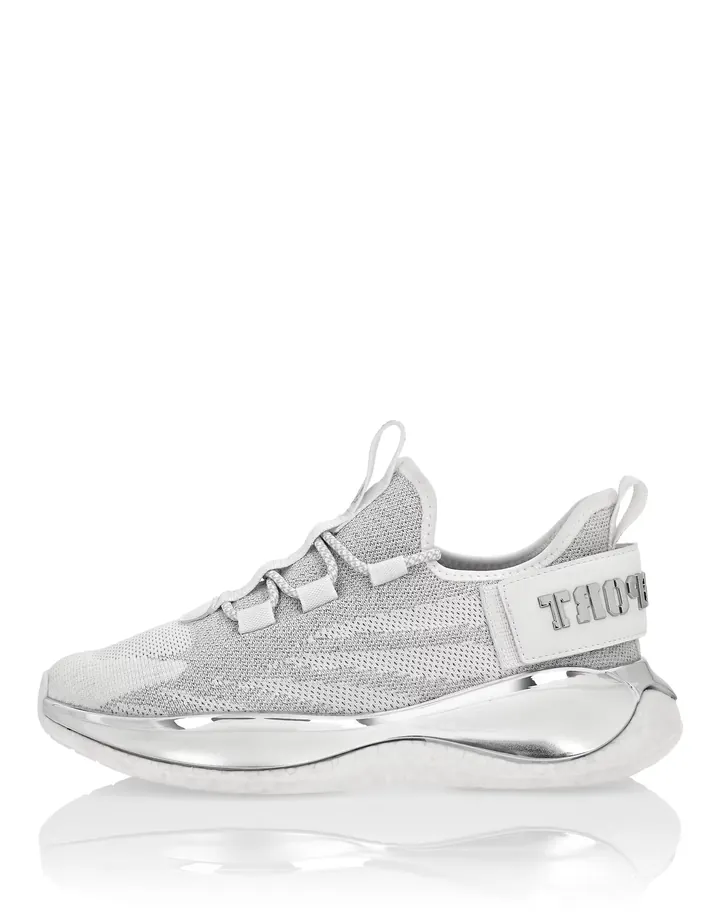 Plein Sport Zapatillas deportivas bajas 'The Iron Tiger Gen.x.02' gris claro / plata / blanco