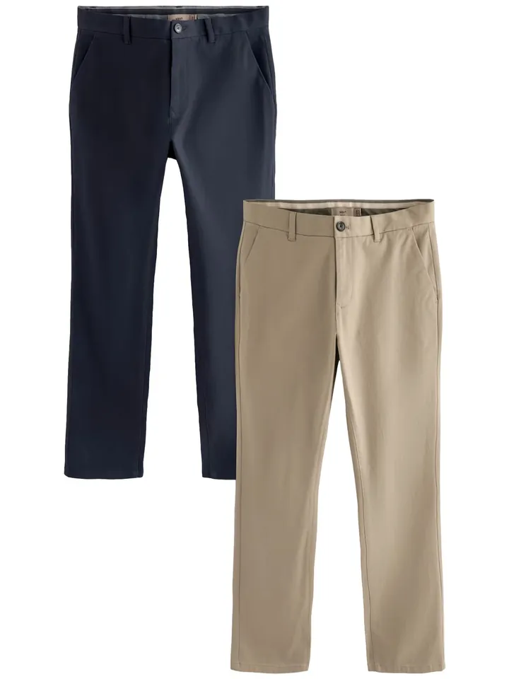 Next Pantalón chino beige oscuro / navy