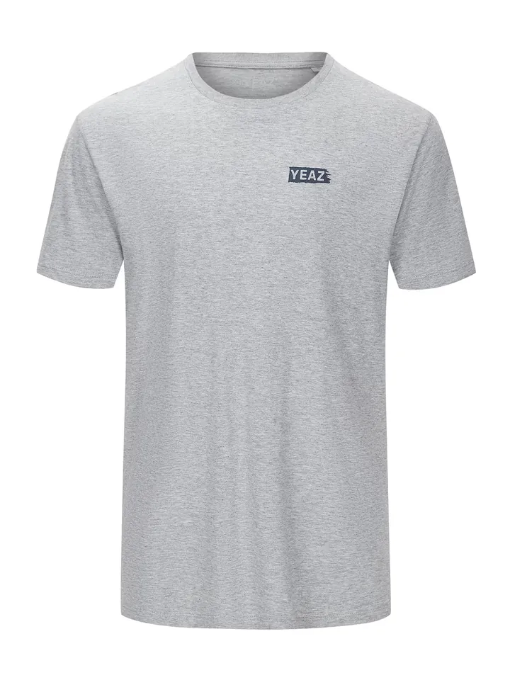 YEAZ Camiseta funcional 'Chay' piedra / negro
