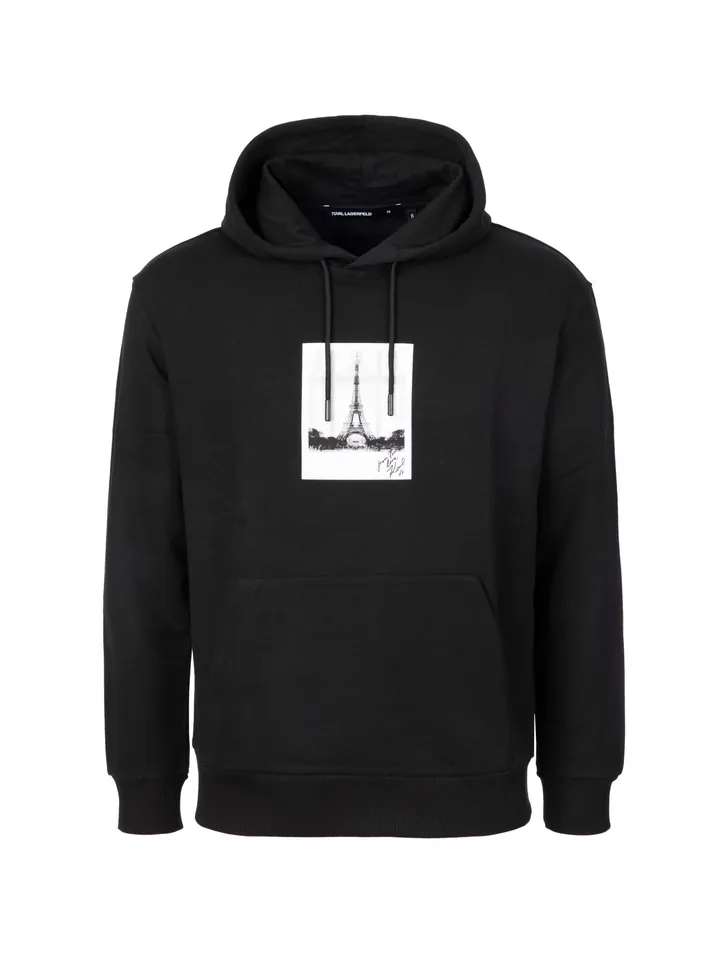 Karl Lagerfeld Sudadera  negro / blanco