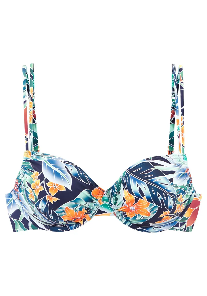 SUNSEEKER Top de bikini azul / marino / verde / naranja