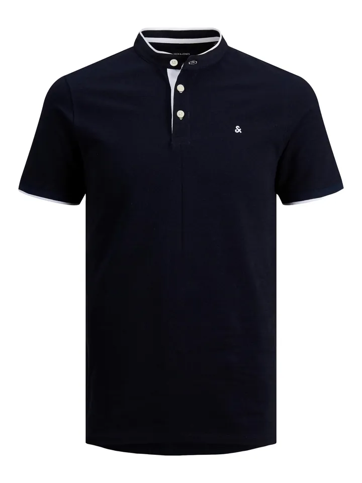 JACK & JONES Camiseta 'JJEPaulos' navy / blanco