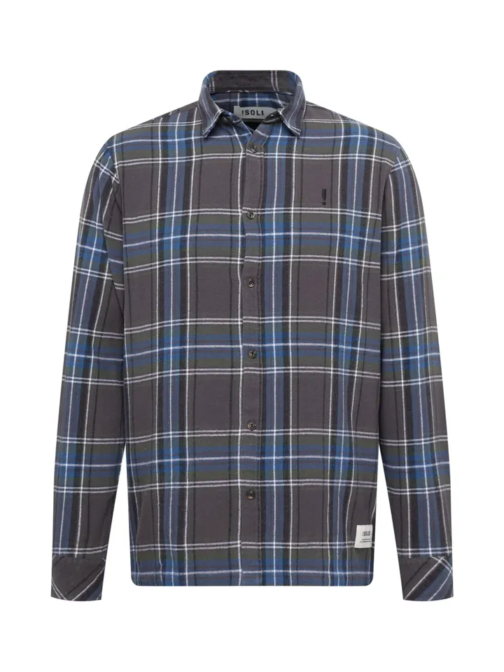 !Solid Camisa 'Danar'  azul claro / gris oscuro / negro / blanco