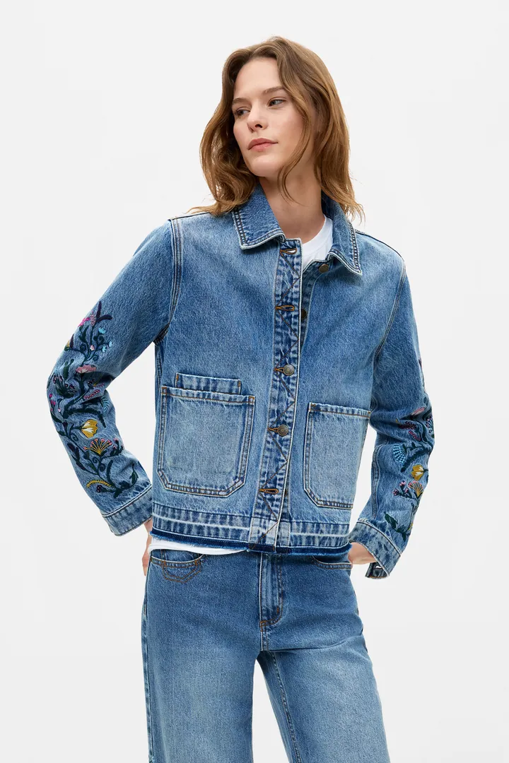 Desigual, Cazadora Vaquera 100% Algodón, Mujer, Algodon, Azul, L