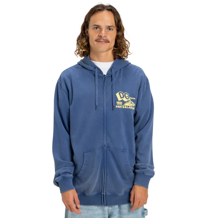DC Parts Dep - Sudadera con capucha y cremallera Azul hombre