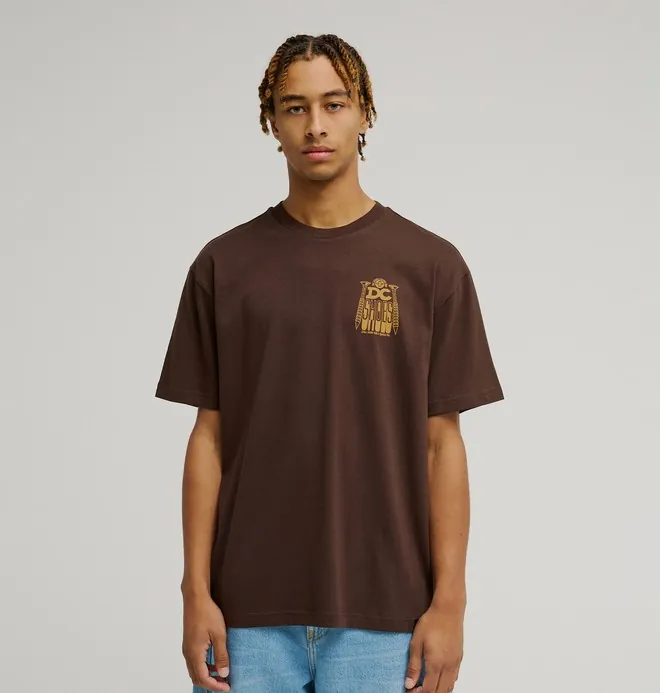 DC Screw It - Camiseta de manga corta Marrón Hombre