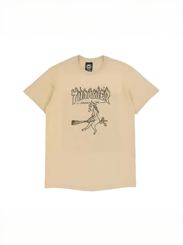 THRASHER Camiseta 'WITCH'  beige