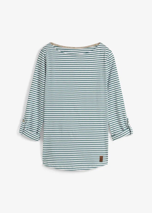 Camiseta de manga larga de algodón puro