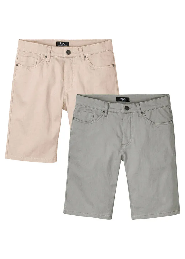 Bermudas elásticas con corte regular (2 unidades)
