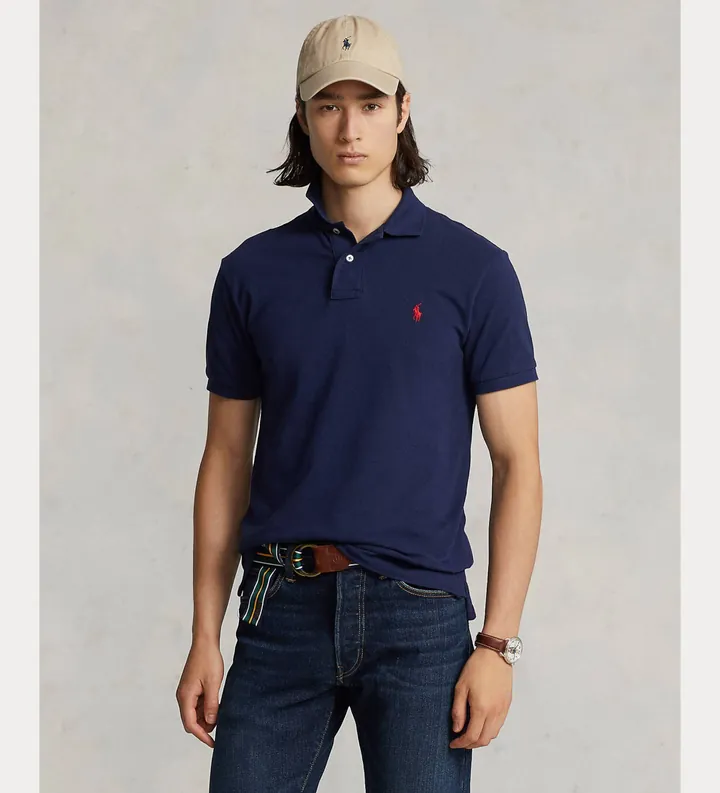 Polo Ralph Lauren para hombre. 710783656012 Polo Básico marino (L), Casual, Algodón, Manga corta