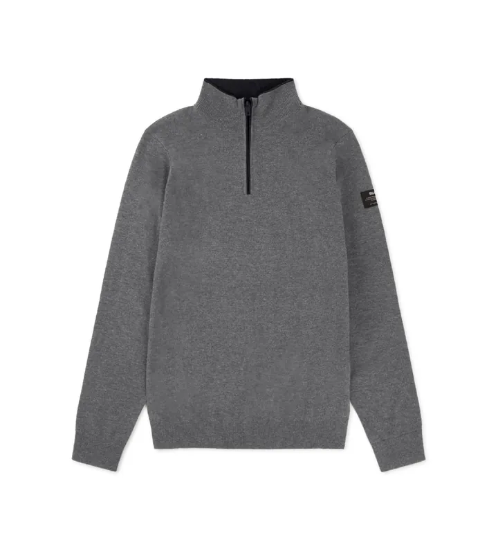ECOALF para hombre. MCMGAKNLARCH0632W24-339 Jersey Larch gris (S), Casual, Sostenible, Lana reciclada